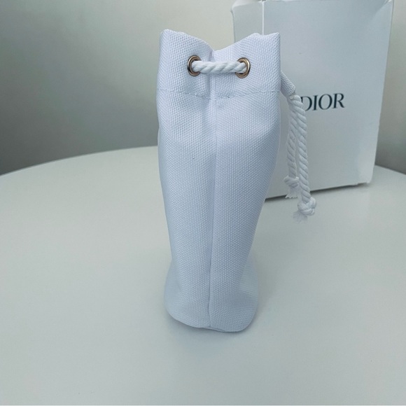 DIOR Beaute CD logo Cosmetic Makeup Pouch (White) - Picture 5 of 9